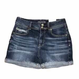 maurices high rise shortie Jean shorts